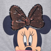 Dievčenská mikina DISNEY MINNIE s mašľou šedá