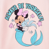 Dievčenská mikina z BIO bavlny DISNEY MINNIE MERMAID ružová