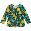 Dievčenská tunika NANAI KVETY zelená
