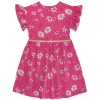 Dievčenské šaty BEE LOOP KVETINKY ružové