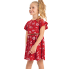 Dievčenské šaty BEE LOOP KVETINKY červené