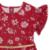 Dievčenské šaty BEE LOOP KVETINKY červené