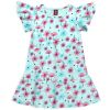 Dievčenské šaty BEE LOOP HAPPY FLOWER tyrkysové