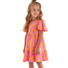 Dievčenské šaty UP BABY BE HAPPY oranžové