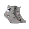 Dievčenské ponožky WOLA PANDA šedé