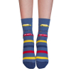 Chlapčenské ponožky WOLA AUTÁ, PRÚŽKY modré
