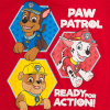 Chlapčenské tričko PAW PATROL ACTION červené