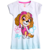 Dievčenská nočná košeľa PAW PATROL SKYE biela