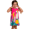 Dievčenské šaty KYLY PAPAGÁJE ružové neon