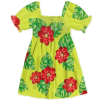 Dievčenské šaty NANAI RED BLOOM zelené