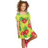 Dievčenské šaty NANAI RED BLOOM zelené