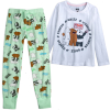 Dievčenské pyžamo WE BARE BEARS zelené