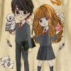 Dievčenské pyžamo HARRY POTTER FRIENDS žlté