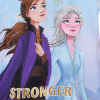 Dievčenská nočná košeľa DISNEY FROZEN STRONGER fialová
