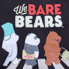 Chlapčenské tričko WE BARE BEARS čierne