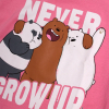 Dievčenské tričko WE BARE BEARS ružové