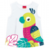 Dievčenské tričko KYLY PAPAGÁJ biele