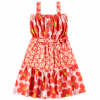 Dievčenské šaty UP BABY ALL ABOUT FLOWERS červené