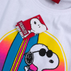 Dievčenské tričko SNOOPY BEACH biele