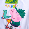 Detské pyžamo PEPPA PIG SCOOTER biele