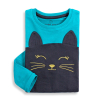 Dievčenské tričko LEMON BERET MAČKA tyrkysové