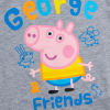 Chlapčenské tričko PEPPA PIG FRIENDS šedé