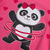 Dievčenské letné pyžamo KYLY PANDA HULA HOOP ružové