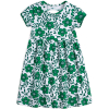 Dievčenské šaty KYLY KVETY bielo-zelené