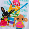 Dievčenské pyžamo BING MUSIC biele