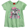 Dievčenské tričko KYLY PSÍK zelené
