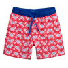 Chlapčenské kúpacie šortky KNOT SO BAD KRABY červené