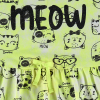 Dievčenské šaty QUIMBY MAČIČKY neon