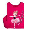 Dievčenské tričko KYLY BALETKA tmavo ružové