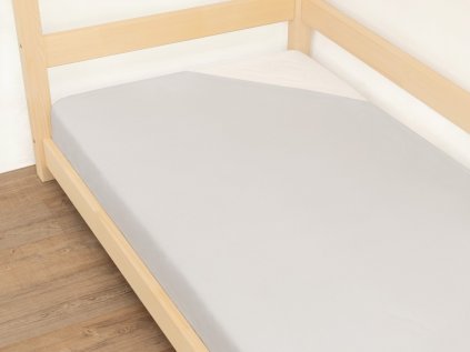 Prostěradlo Jersey 70x160 cm šedé