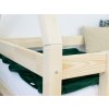 Dětská dřevěná postel NAKANA ve tvaru teepee s bočnicí RAL