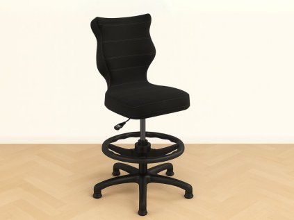 Scaun reglabil pe înălțime pentru birou NEGRU