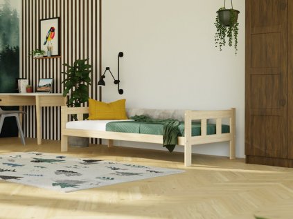 17753 4 29 single bed with headboards fence made of wood