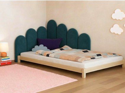 Panou tapițat de perete în formă de arc