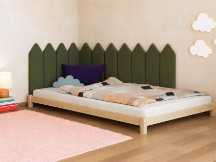 Panou tapițat de perete în formă de gard