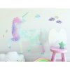 10300 samolepka na stenu jednorozec duhovy