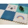 Covor din spumă pentru joacă CURCUBEU pentru camera copiilor