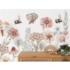 22623 5 detske nalepky na stenu divoke kvetiny