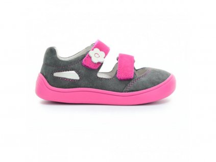 Protetika barefoot sandaly pro holky růžová šedá Beny Shoes léto 1