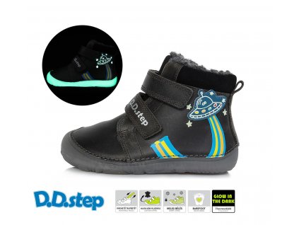 W073 355A pro holky kluky Beny Shoes DD Step zimní Barefoot