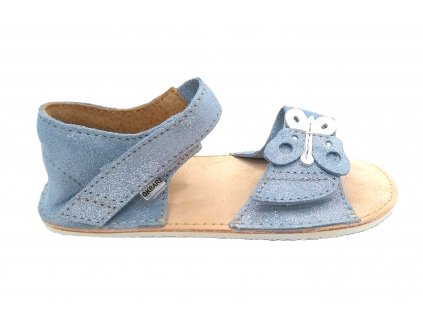 OK bare Mirrisa modrá Elisa barefoot sandále pro holky léto Beny Shoes 1