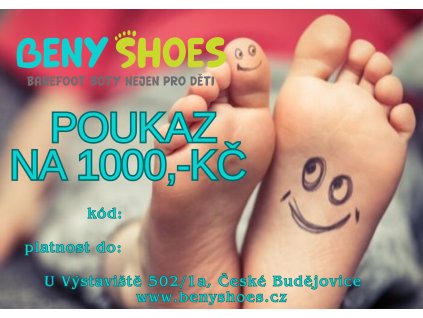 poukaz nohy 1000