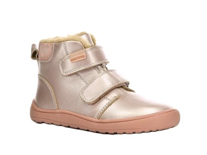 Protetika DENY nude barefoot zimní boty s leskem pro holky Beny Shoes 2