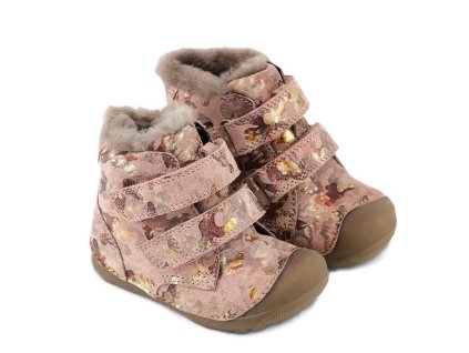 Bundgaard Petit Mid LAMB Multi color Rose s leskem pro holky zimní boty Beny Shoes 1