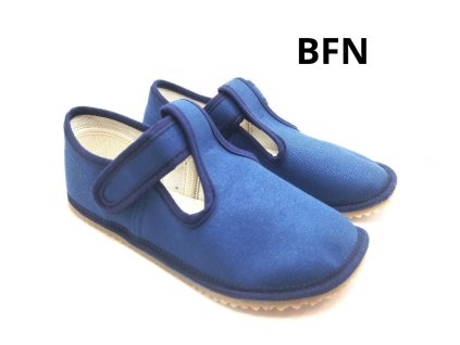 Beda barefoot bačkory BFN Just blue modré pro kluky Beny Shoes