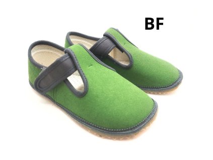 Beda barefoot bačkory BF Jimmy zelené pro kluky Beny Shoes 11